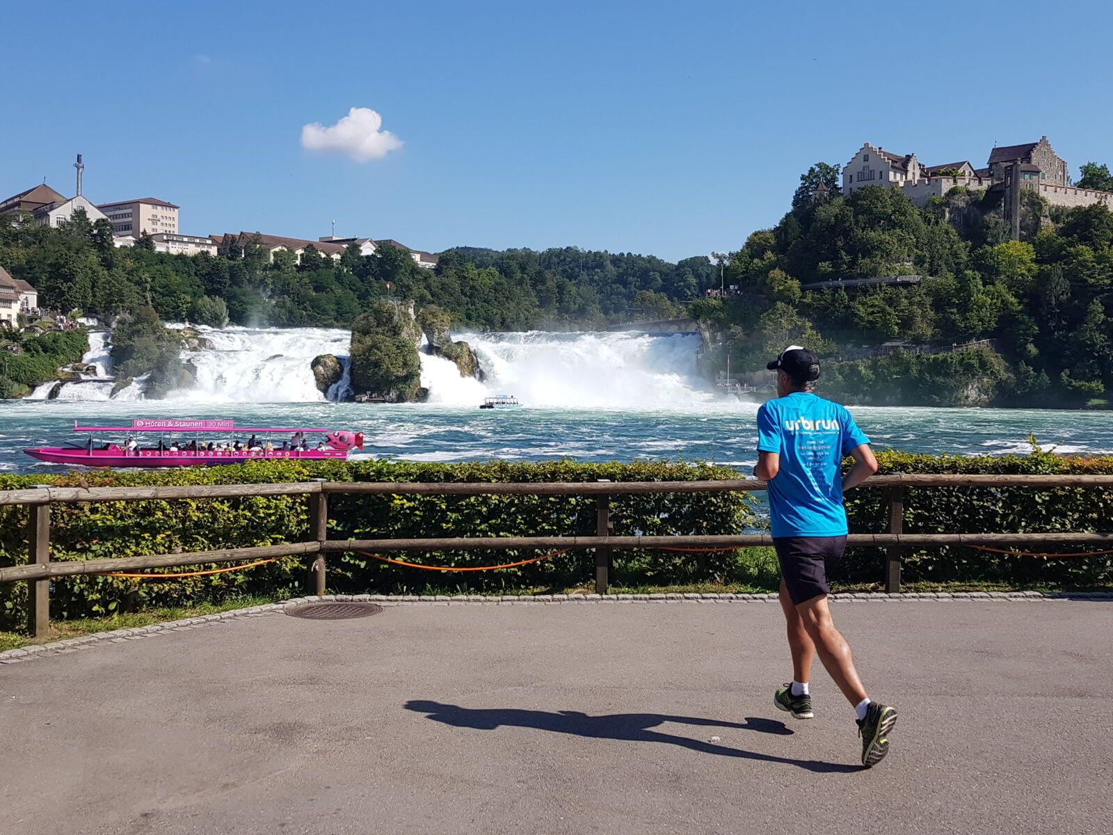 Running and visit Schaffhausen    Schaffhausen, the capital of the country&#39;s most northerly canton, is bathed by the Rhine. You&#39;ll cruise along its peaceful banks, before admiring the roar of the…